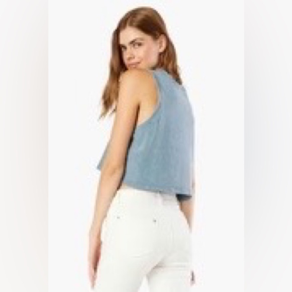 Beyond Yoga women's DON'T DISTRESS balance cotton crop tank top